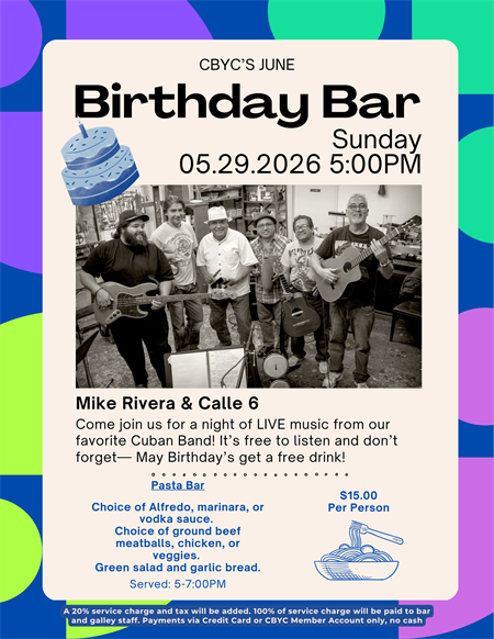 BIRTHDAY BAR SUNDAY