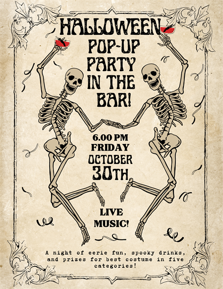 Halloween Pop-Up in the Bar!